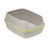 Scoop Free Cat Litter Box, Moderna Lift-to-Sift Grey, Jumbo - Low Angle