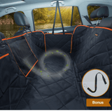 iBuddy Dog Seat Cover Car Hammock w/ Mesh Window & Dog Seat Belt - Front View