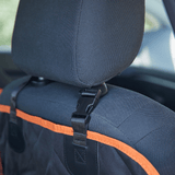 iBuddy Dog Seat Cover Car Hammock w/ Mesh Window & Dog Seat Belt - Close-Up Angle
