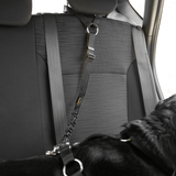iBuddy Dog Seat Belt for Cars, Headrest Restraint with Locking Carabiner - Low Angle