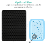 Cat Litter Mat, Honeycomb Dual Layer Design Medium - Side View
