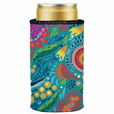 Australian Flowers II Stubby Cooler - Standard - Close-Up Angle