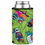 Aussie Birds III Stubby Cooler - Standard - 45-Degree Angle