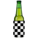 Large Checkerboard Stubby Cooler - Standard - Front View