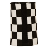 Large Checkerboard Stubby Cooler - Standard - Top-Down View