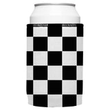 Large Checkerboard Stubby Cooler - Standard - 45-Degree Angle
