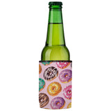 Donuts Go Nuts Stubby Cooler - Standard - Front View