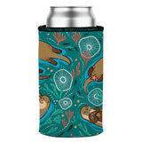 Sea Otters Chillin Stubby Cooler 2-Pack - Standard - 45-Degree Angle