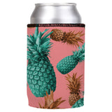 Mmm Pineapples Yummy Stubby Cooler - Standard - Rear View
