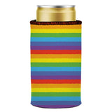 LGBTQ+ Pride Flag Stubby Cooler - Standard - Close-Up Angle
