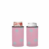 Palm Trees Aqua Pink Stubby Cooler 2-Pack - Standard