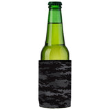 Digital Pixel Black Camo Stubby Cooler - Standard - Front View