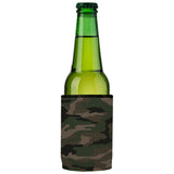 Green Camo Dot Pattern Stubby Cooler - Standard - Top-Down View