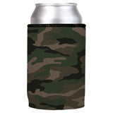 Green Camo Dot Pattern Stubby Cooler - Standard - 45-Degree Angle