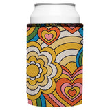 60s Hearts Stubby Cooler 2-Pack - Standard - 45-Degree Angle