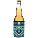 Blue Navajo Rug Stubby Cooler 2-Pack - Standard - Side View