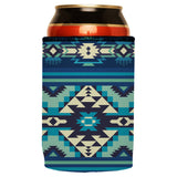Blue Navajo Rug Stubby Cooler - Standard