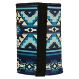 Blue Navajo Rug Stubby Cooler - Standard - Side View