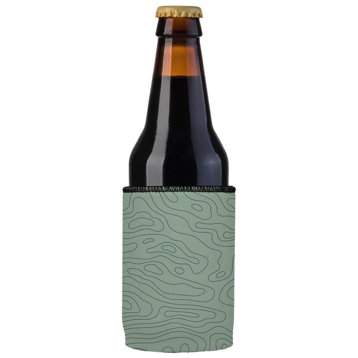Topographic Map Stubby Cooler - Standard