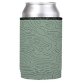 Topographic Map Stubby Cooler - Standard - Rear View