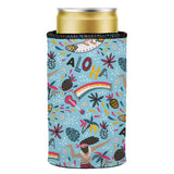 Surfing Aloha Stubby Cooler 2-Pack - Standard - Top-Down View