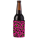 80s Leopard Print Stubby Cooler - Standard - Front View