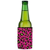 80s Leopard Print Stubby Cooler - Standard - Side View