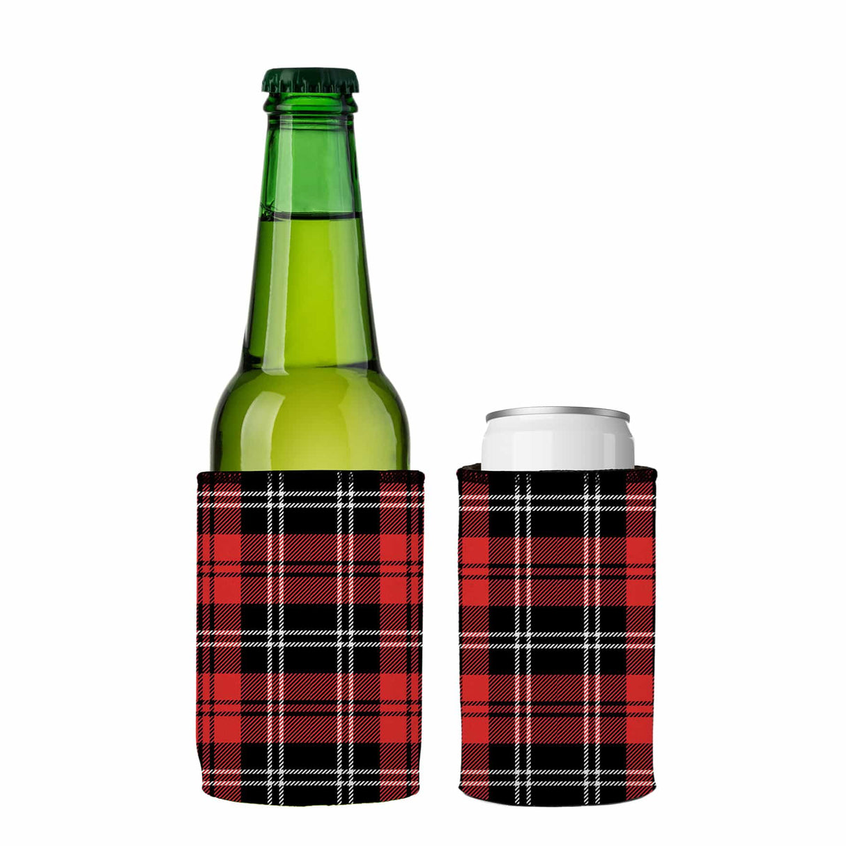 Scottish Tartan Plaid Stubby Cooler 2-Pack - Standard