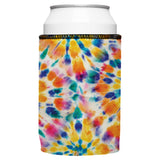 Rainbow Spiral Tie-Dye Stubby Cooler - Standard - Rear View