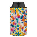 Rainbow Spiral Tie-Dye Stubby Cooler - Standard - Close-Up Angle