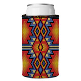Huichol Beading Stubby Cooler - Standard - Top-Down View