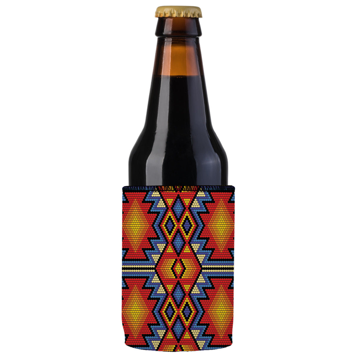 Huichol Beading Stubby Cooler - Standard