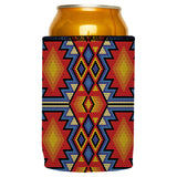 Huichol Beading Stubby Cooler - Standard - Rear View