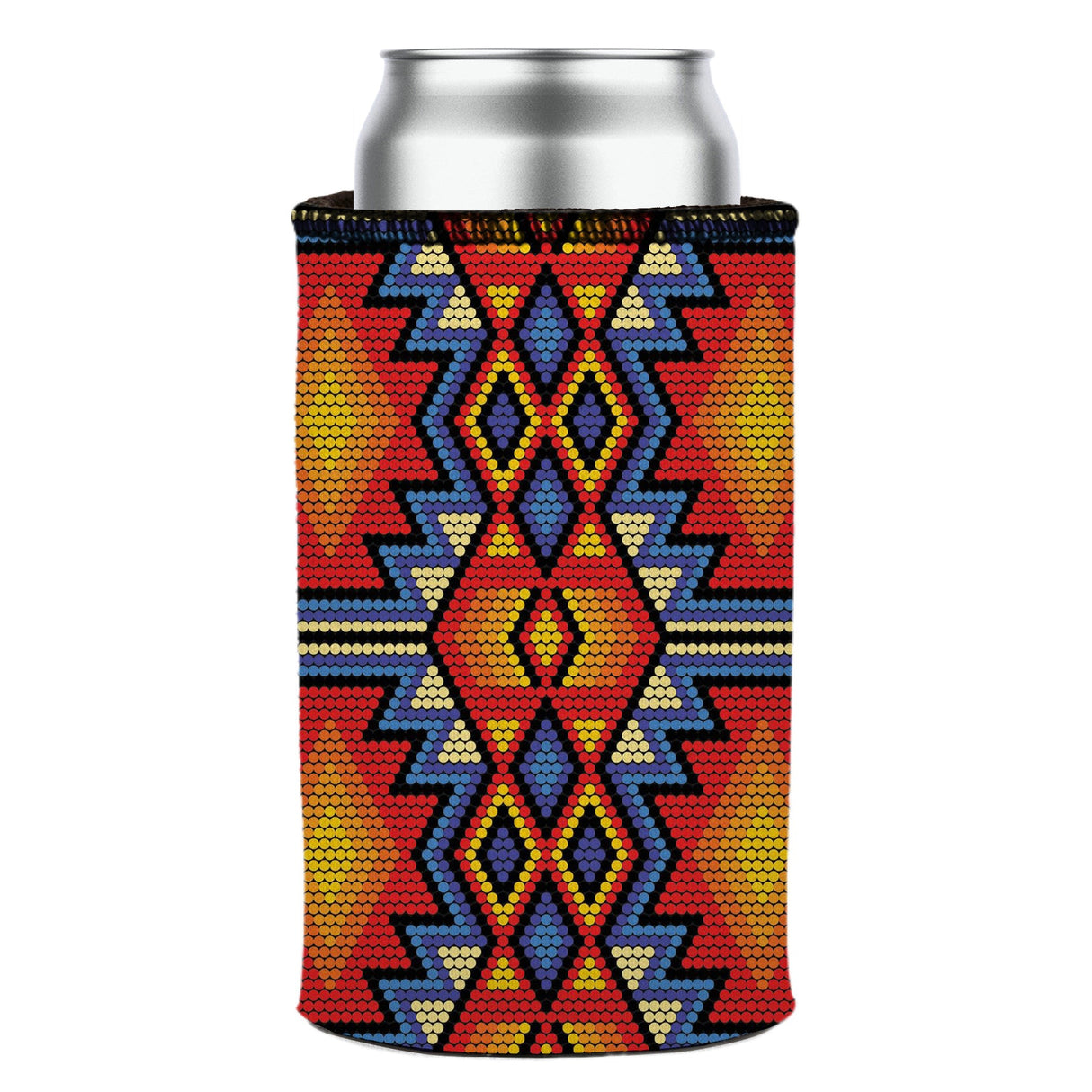 Huichol Beading Stubby Cooler - Standard