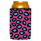 Pink Leopard Print Stubby Cooler - Standard