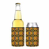 Ghana Kente Pattern Stubby Cooler 2-Pack - Standard