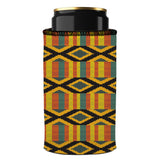 Ghana Kente Stubby Cooler - Standard - Close-Up Angle