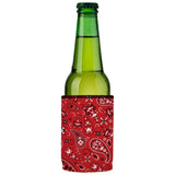 Red Bandana Stubby Cooler - Standard - 45-Degree Angle