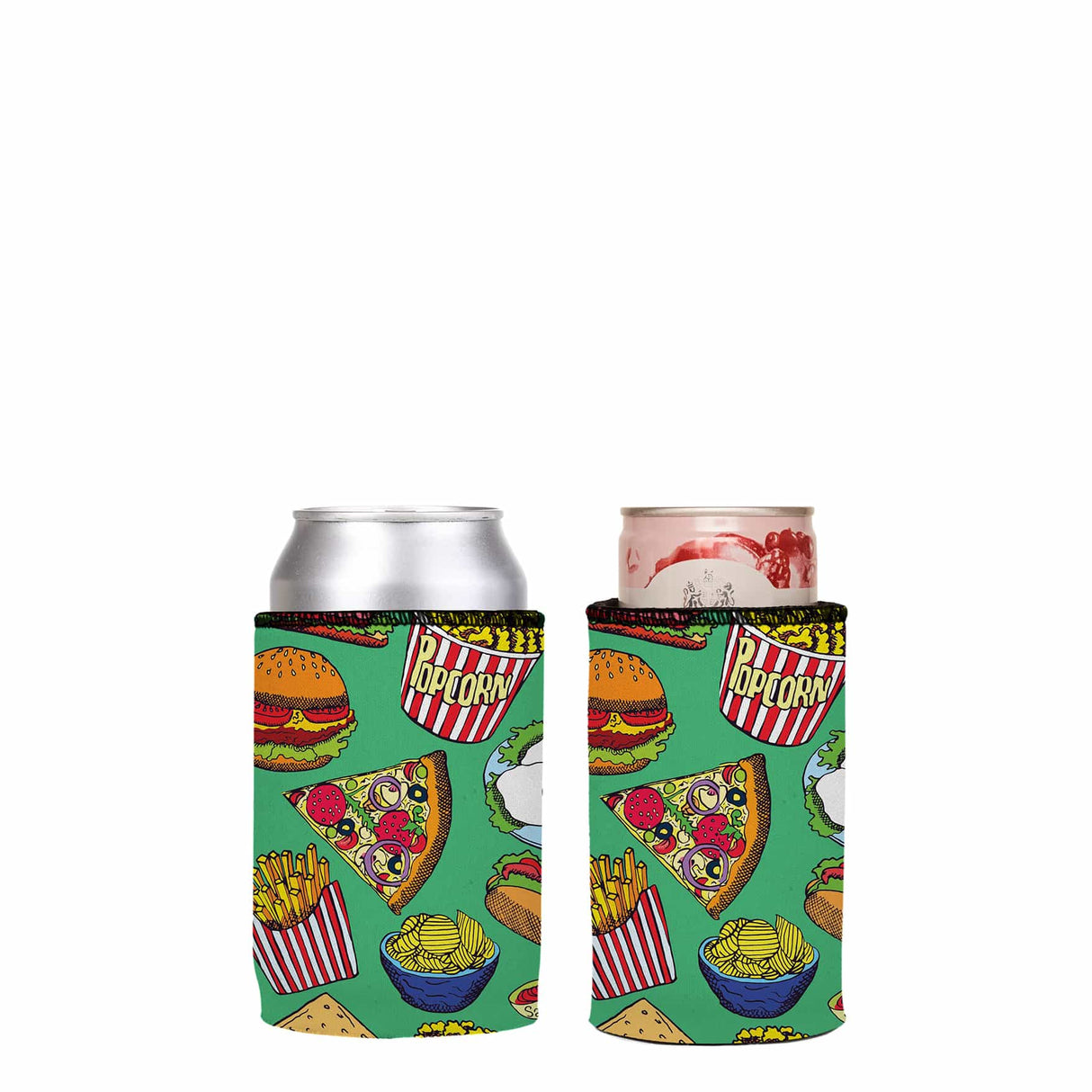 Burgers Junk Food Stubby Cooler 2-Pack - Standard