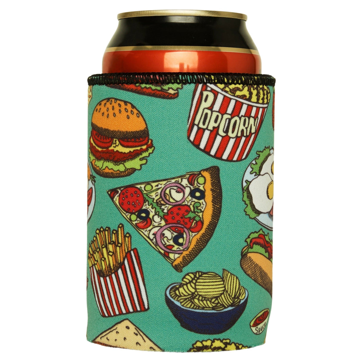 Burgers Junk Food Stubby Cooler - Standard