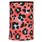 Coral Leopard Print Stubby Cooler - Standard - Side View