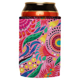 Australian Flowers Stubby Cooler - Standard - Rear View