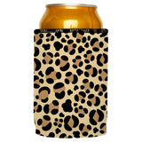 Leopard Print Stubby Cooler - Standard - Rear View