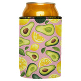 Avos & Lemons Stubby Cooler - Standard - Top-Down View