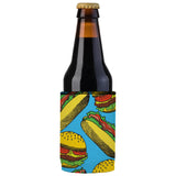 Hamburgers & Sandwiches Stubby Cooler 2-Pack - Standard - Top-Down View