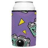 Cameras Shoot People Stubby Cooler 2-Pack - Standard - Top-Down View