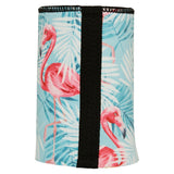 Pink Flamingos Stubby Cooler - Standard - Top-Down View