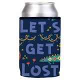 Lets Get Lost in the Wild Stubby Cooler 2-Pack - Standard - Top-Down View