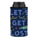 Lets Get Lost in the Wild Stubby Cooler - Standard - Close-Up Angle