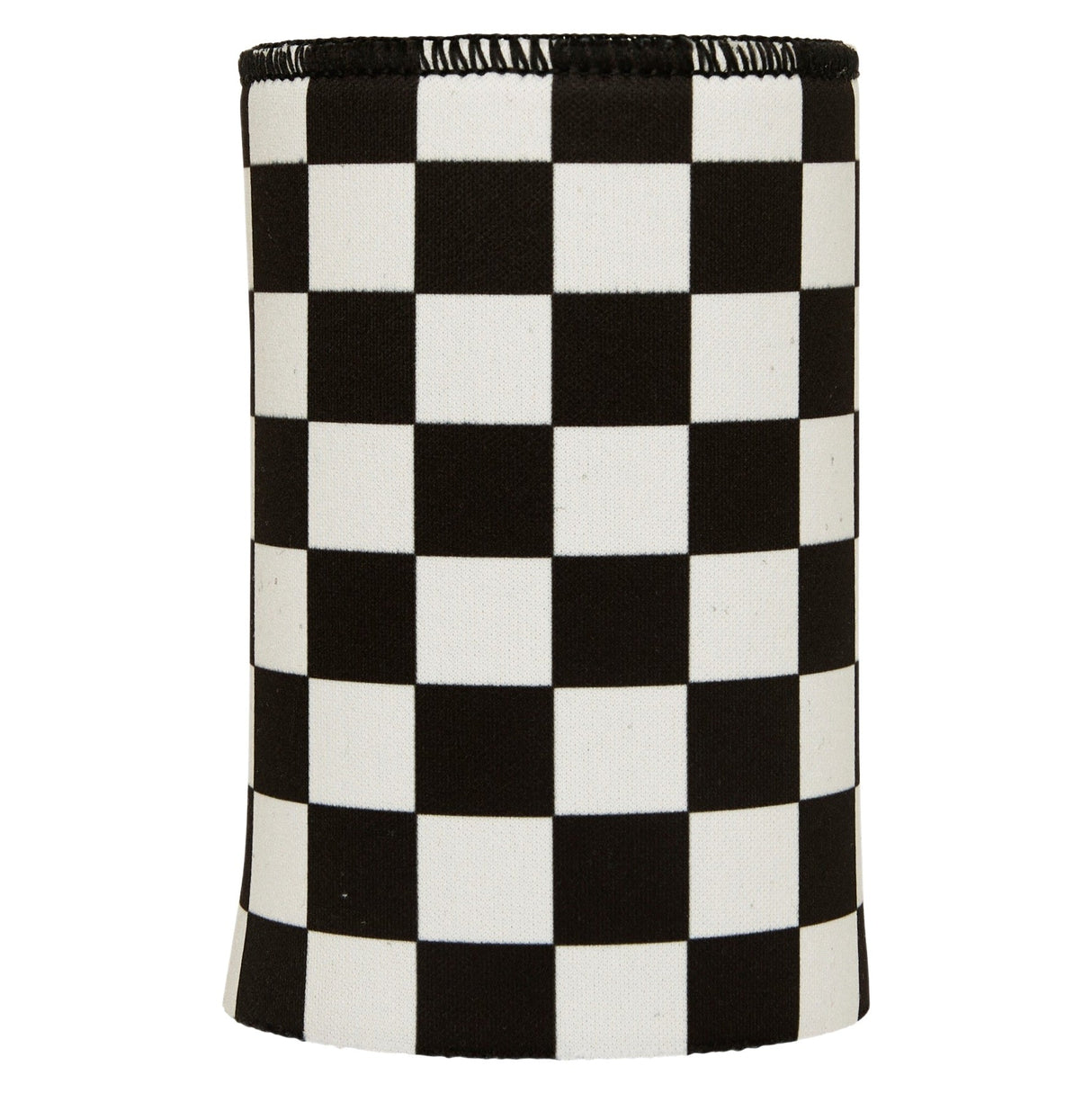 Small Checkerboard Stubby Cooler - Standard